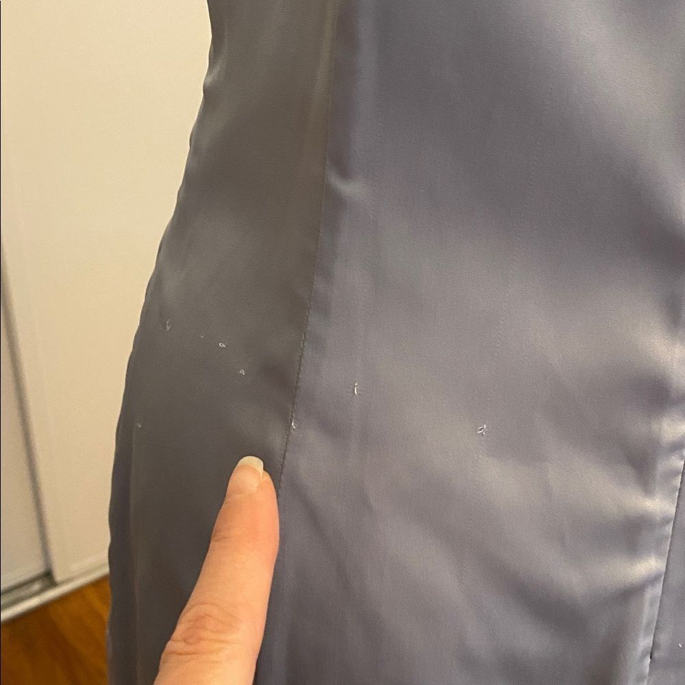 Sunday Best Shimmer Satin Squareneck Micro Dress Size 6 - Picture 11 of 16